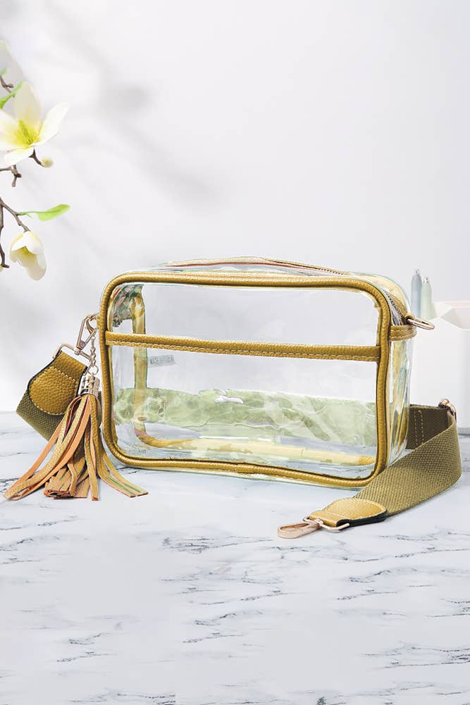 Hana - Wholesale Crossbody Bag - Women's - Clear PU Cross Body Camera Bag4