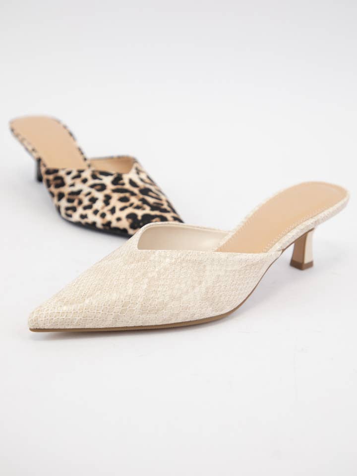 CCOCCI - Wholesale Low heels – Women′s - JAVANA V-CUT TOPLINE POINTED-TOE KITTEN HEELS6