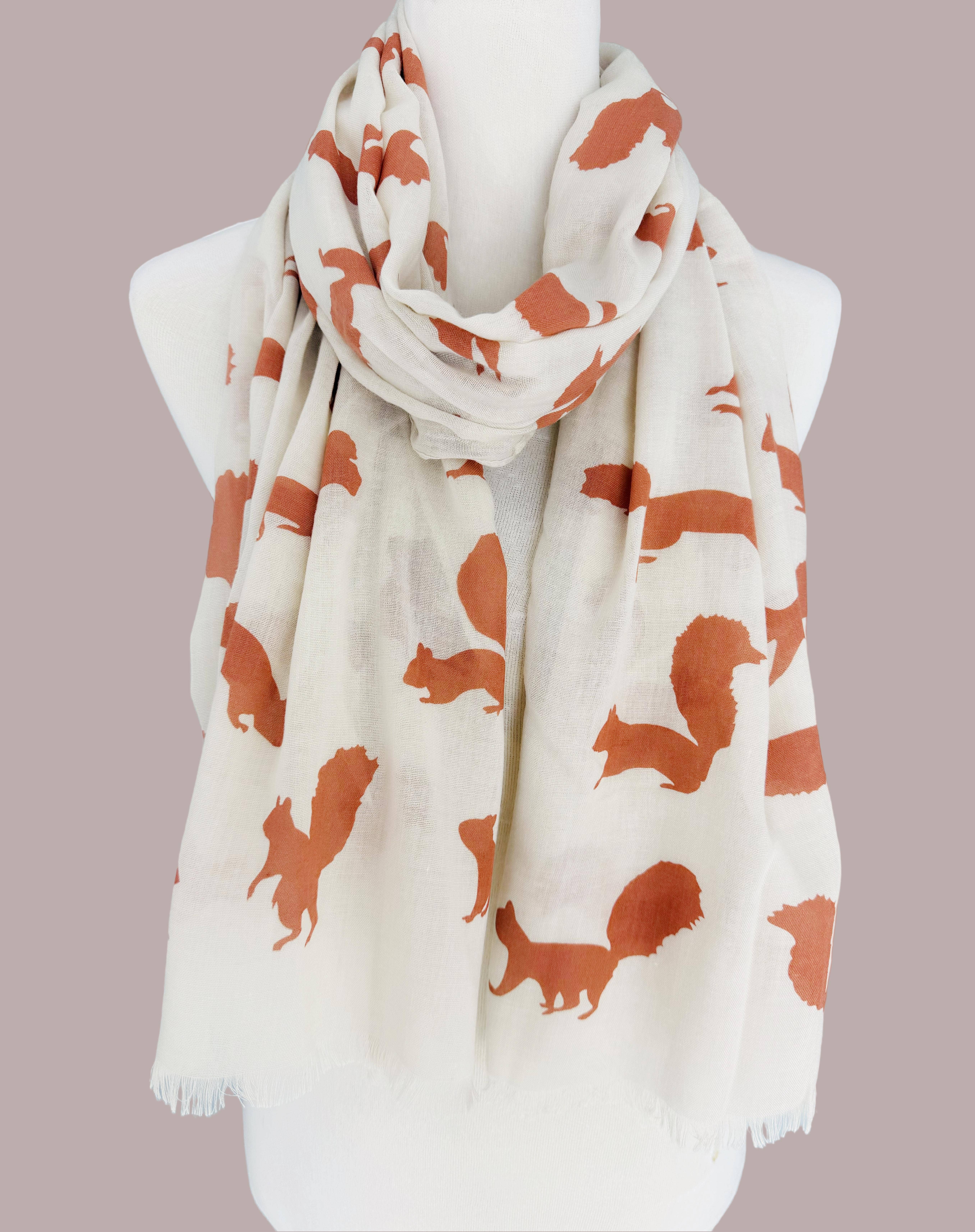 JC Sunny Fashion - Vendita all'ingrosso Sciarpa - Donna - 5 colori: sciarpa a forma di scoiattolo JC0202603