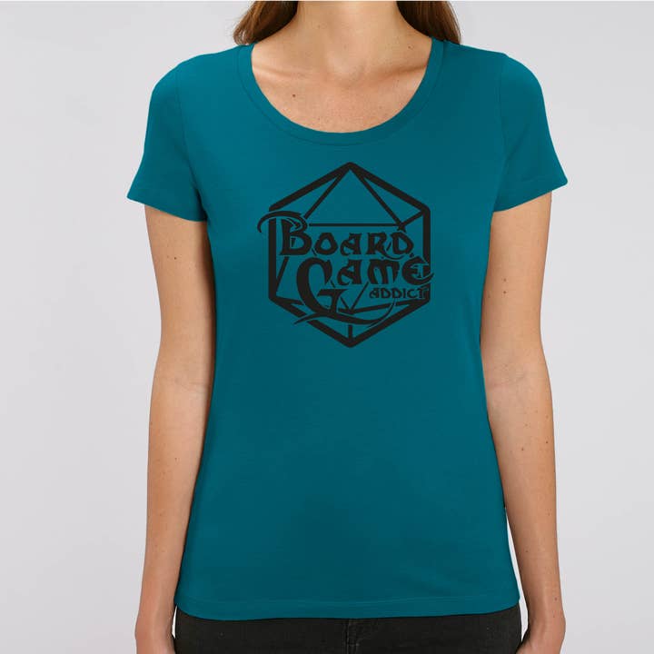 The Dark Meeple T-shirt voor dames voor wholesale door Meeplings | Handmade in Berlin