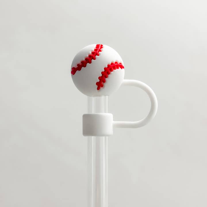 Harris Girls & Co. - Wholesale Drinking Straw - Straw Cover 10MM "Baseball"