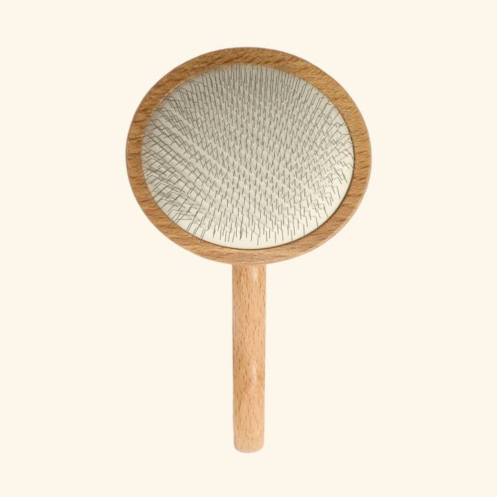 Escova de Madeira Arredondada - Love My Human por atacado de Love My Human