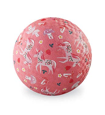 Crocodile Creek - Wholesale Sports ball – Kids - 5 Inch Playground Ball - Unicorn Garden (Pink)0