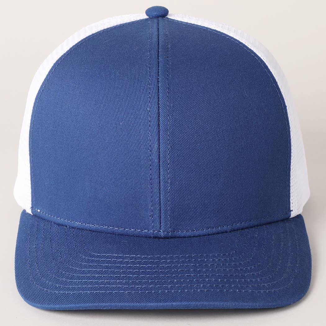 Fashion City - Wholesale Trucker Hat - Unisex - Two Tone Cotton Trucker Hat with Mesh Back34