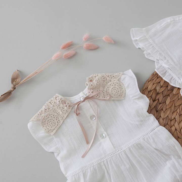 peekaboo – Conjunto de roupa - Bebé por atacado – Suplemento de colar de crochê para bebês e crianças pequenas7