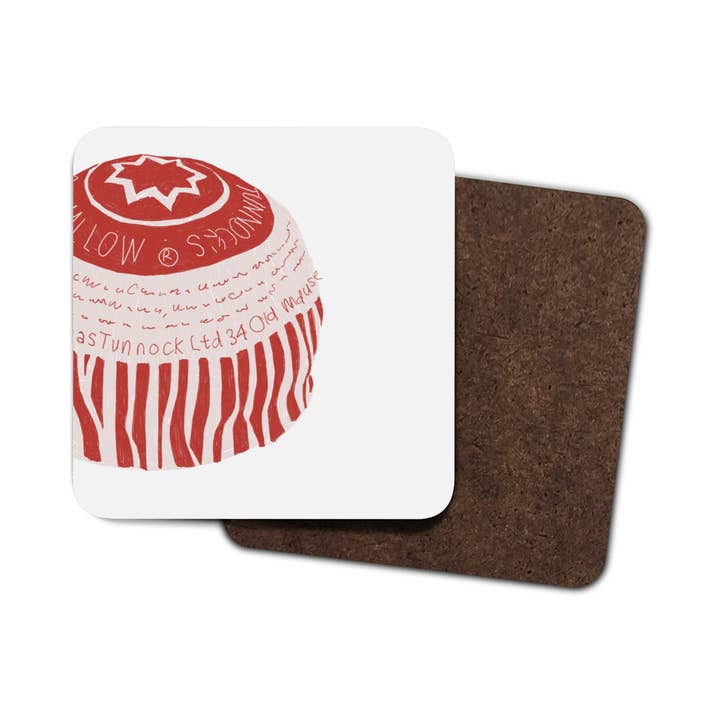 Teacake - Illustrated Hardback Coaster 7x7cm for wholesale by Olive and Clive