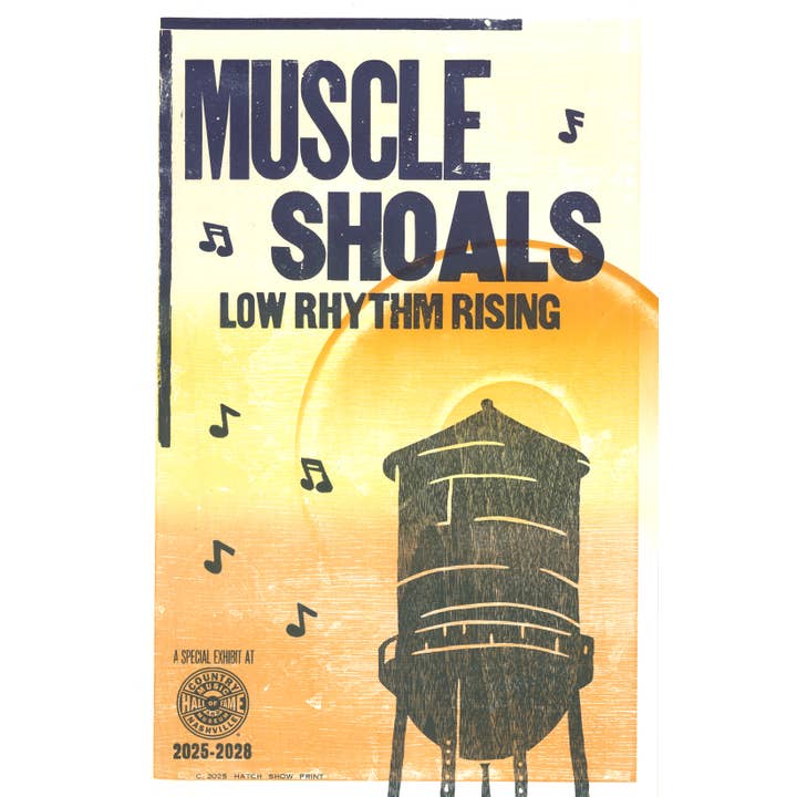 Muscle Shoals Ausstellungsplakat für den Großhandel von Hatch Show Print