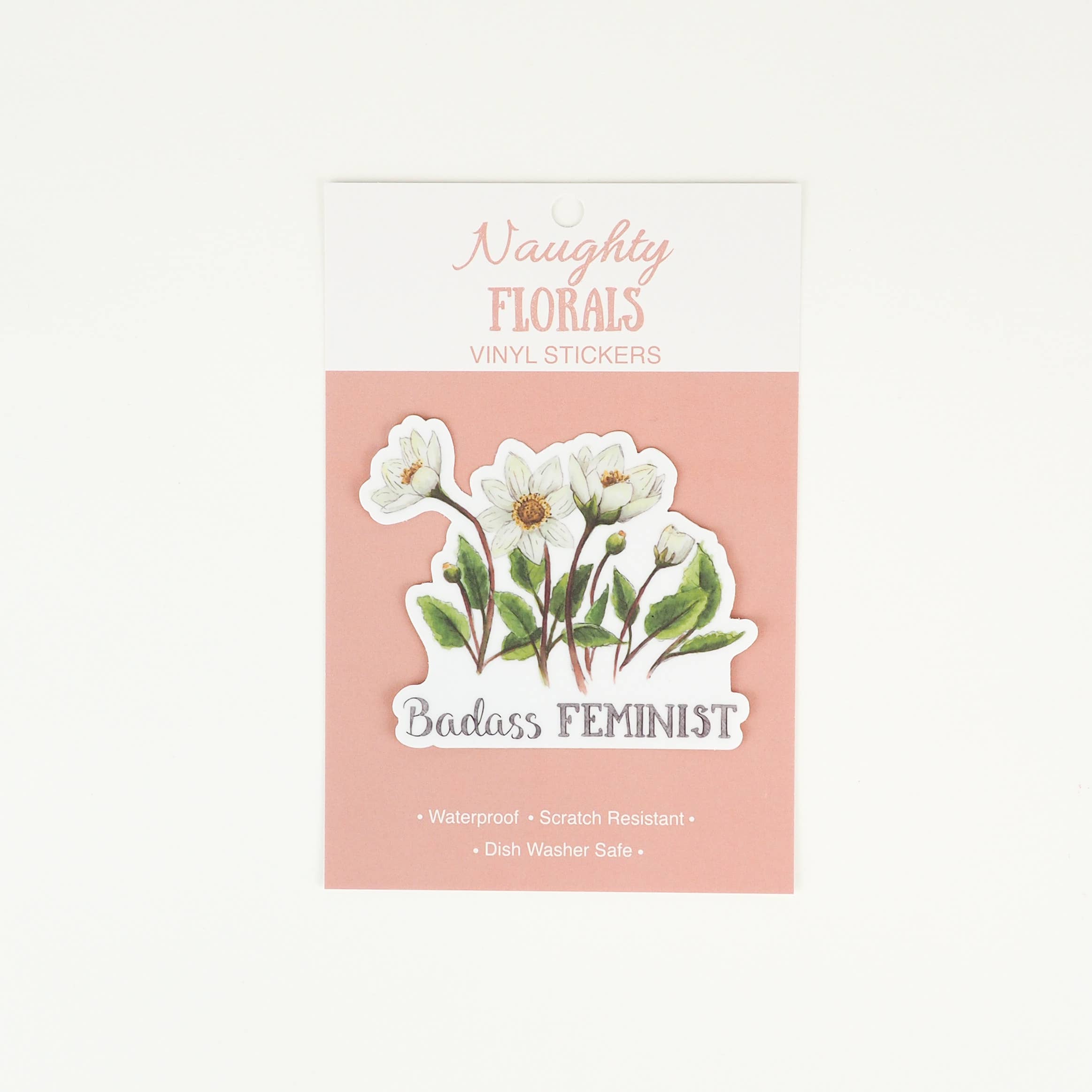Naughty Florals - Wholesale Sticker - Badass Feminist Sticker4