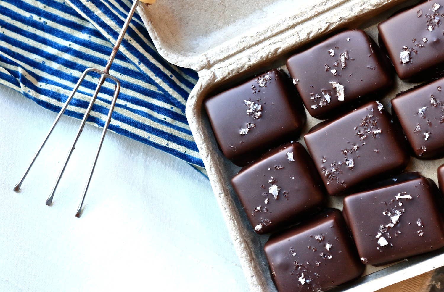 Farmhouse Chocolates - Wholesale Chocolate Covered Sweets - 9 Piece Dark Chocolate Covered Salted Caramels3