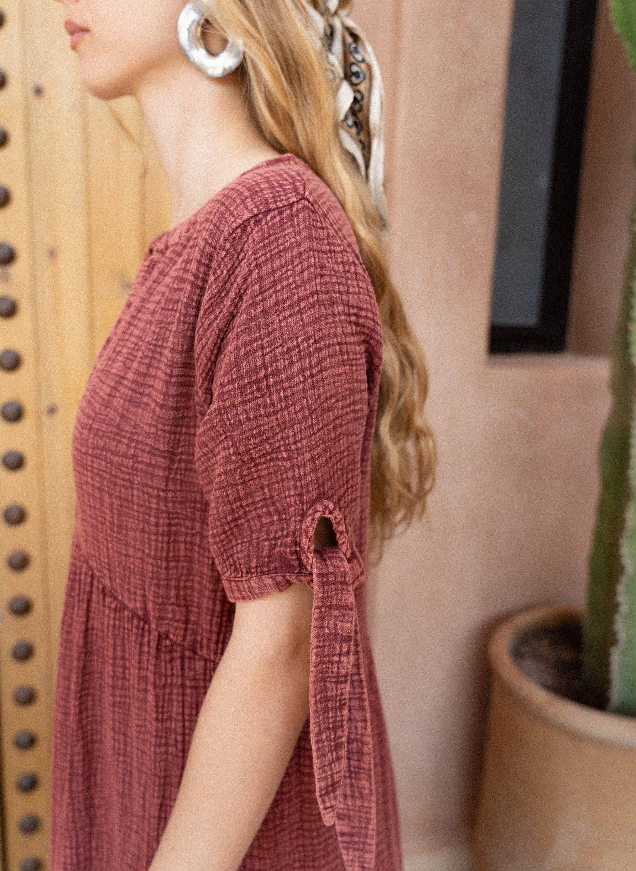 An'ge - Wholesale Dress - Women's - OSAMDOU long dress pomegranate3