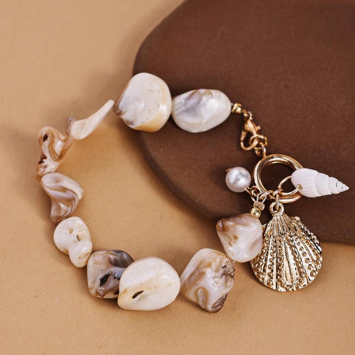 Katinki - Wholesale Charm/dangle bracelet - Shell and Pearl Charm Bracelet0