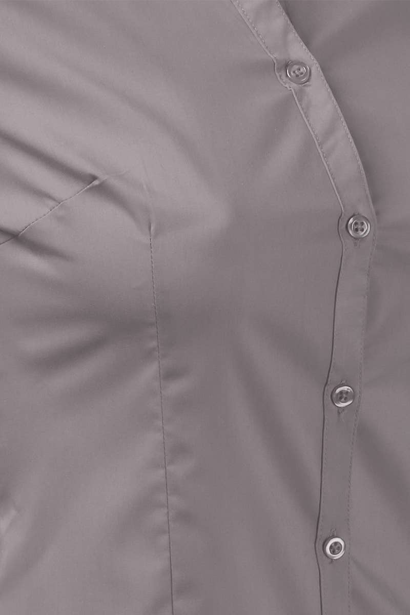 NINEXIS - Vente Chemise à col boutonné – femme - CWTDSL028_Chemises à col boutonné à manches longues27