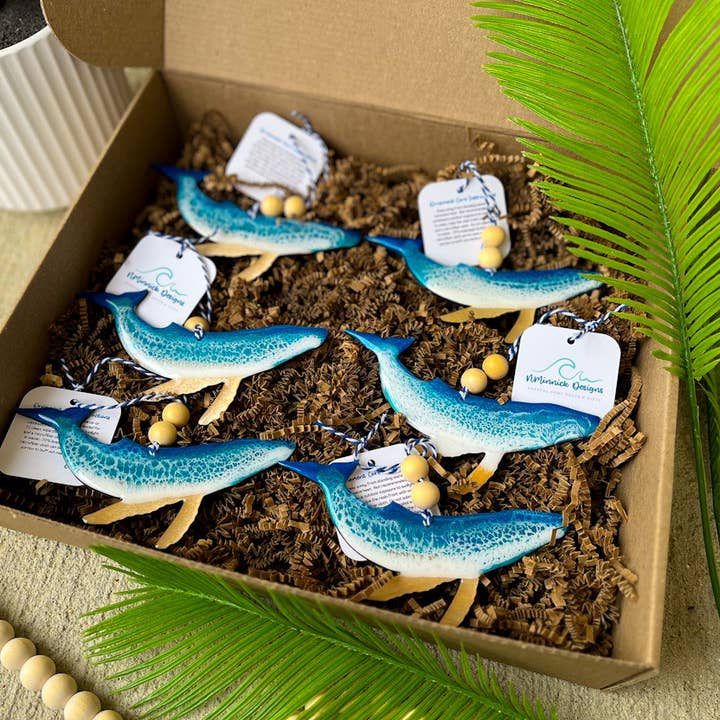NMinnick Designs - Wholesale Ornament - Humpback Whale Beach Ornament1
