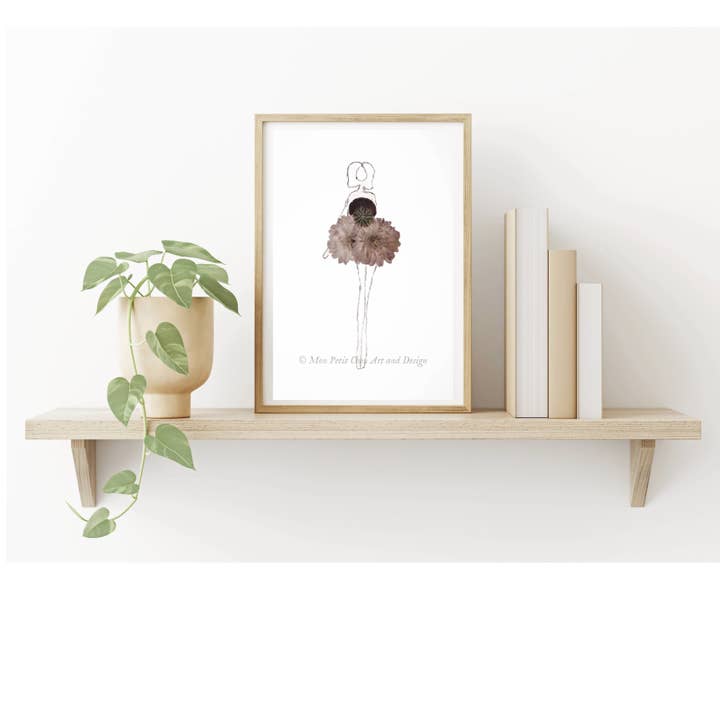 Lady Amethyst 11 x 14 Print for wholesale by Mon Petit Chou Art and Design