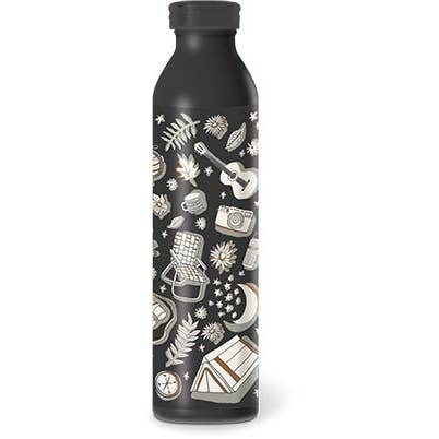 Bouteille d'hydratation - Icônes noires pour la vente par Punch Studio