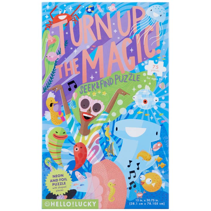 Hello!Lucky Turn Up the Magic! Seek & Find Puzzle for wholesale by C.R.Gibson Signature | Baby & Kids