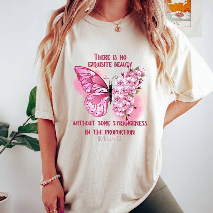 Edgar Allan Poe T-Shirt, Poe Tshirt, Literary Shirt, Book Lover Shirt, Horror Lover Gift, Poe Gift, Reading T-shirt for wholesale by AFAdesignsCo