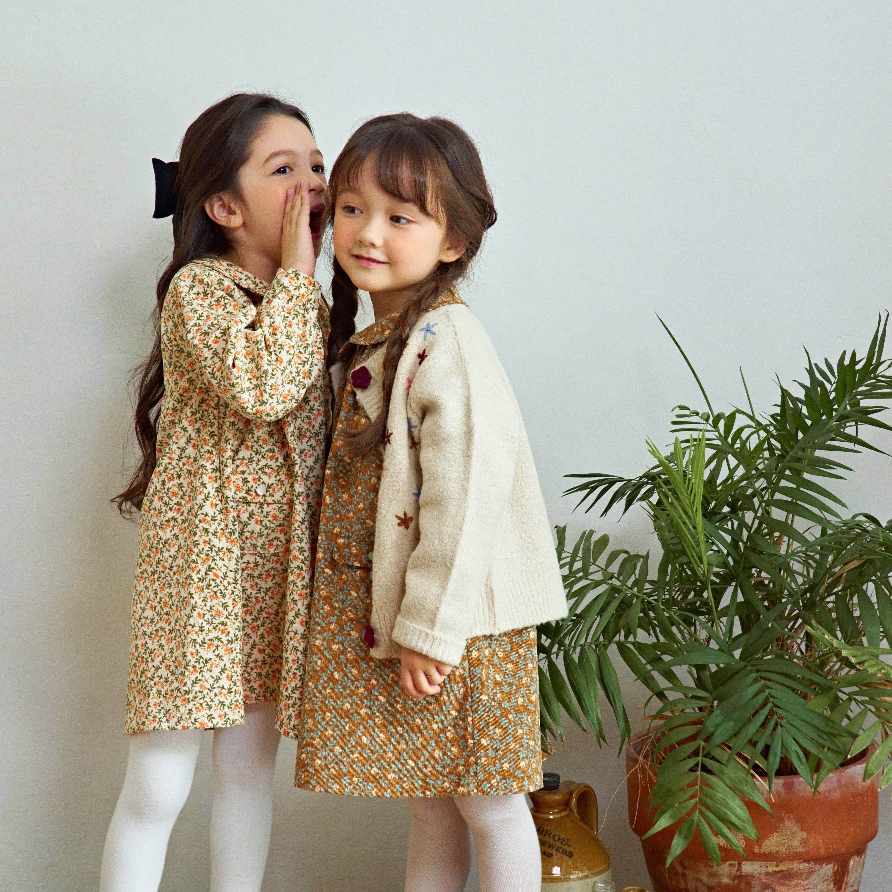 ToTo Heros - Wholesale Cardigan - Kids - Floras Embroidery Knit Cardigan5
