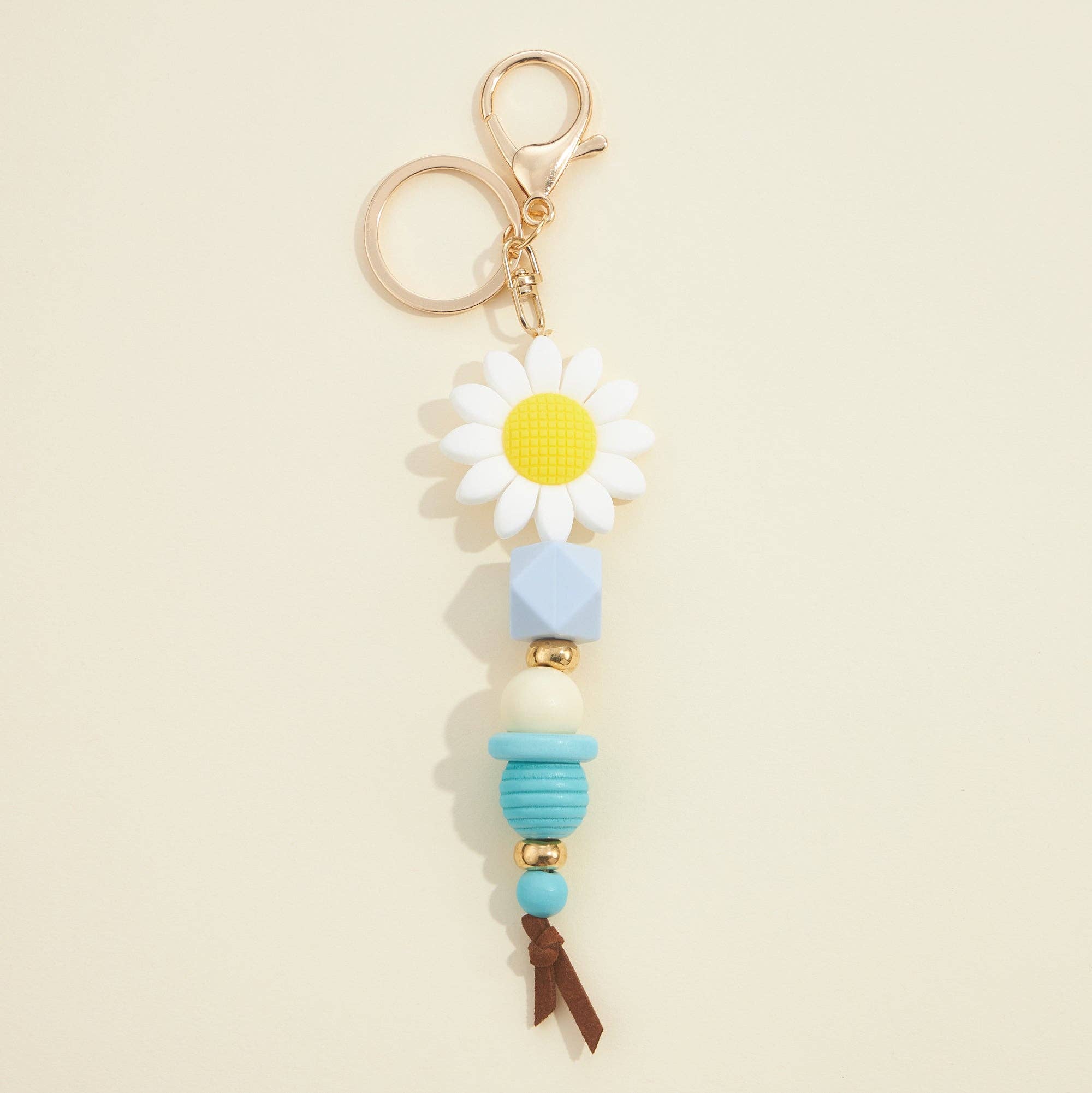 Lilla Haven – Großhandel Schlüsselanhänger – Damen – Sonnenblumen- und Gänseblümchen-Perlenanhänger für Schlüsselanhänger0