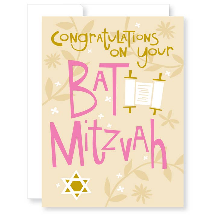 GreatArrow Graphics - Wholesale Congratulations Card - bat mitzvah congrats