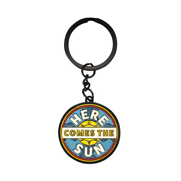 Metal Keyring The Beatles Here Comes the Sun for wholesale by Half Moon Bay By Design