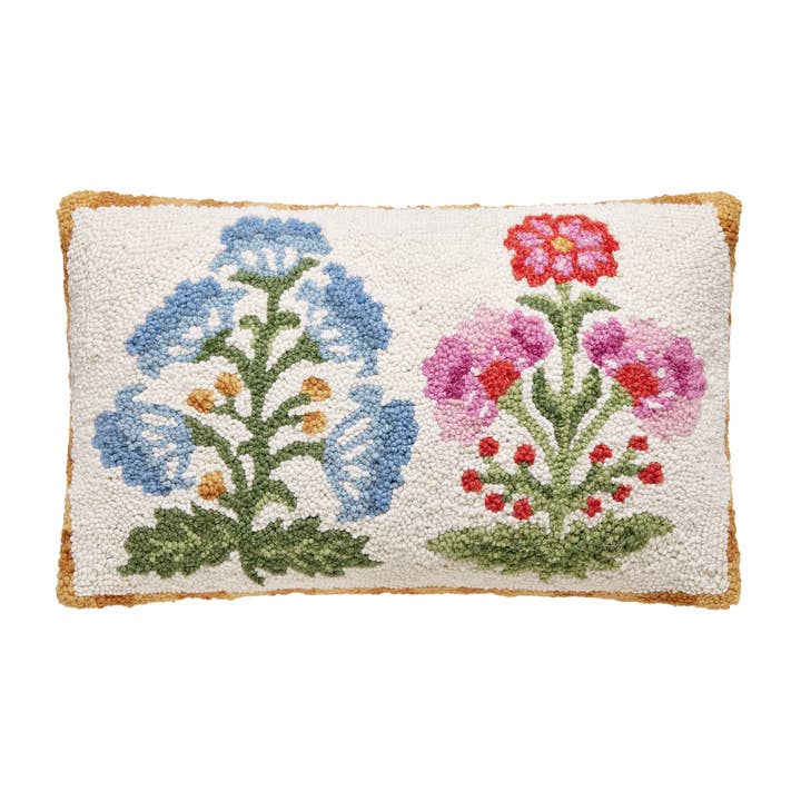 Mughal Flower Hook Pillow for wholesale by Peking Handicraft