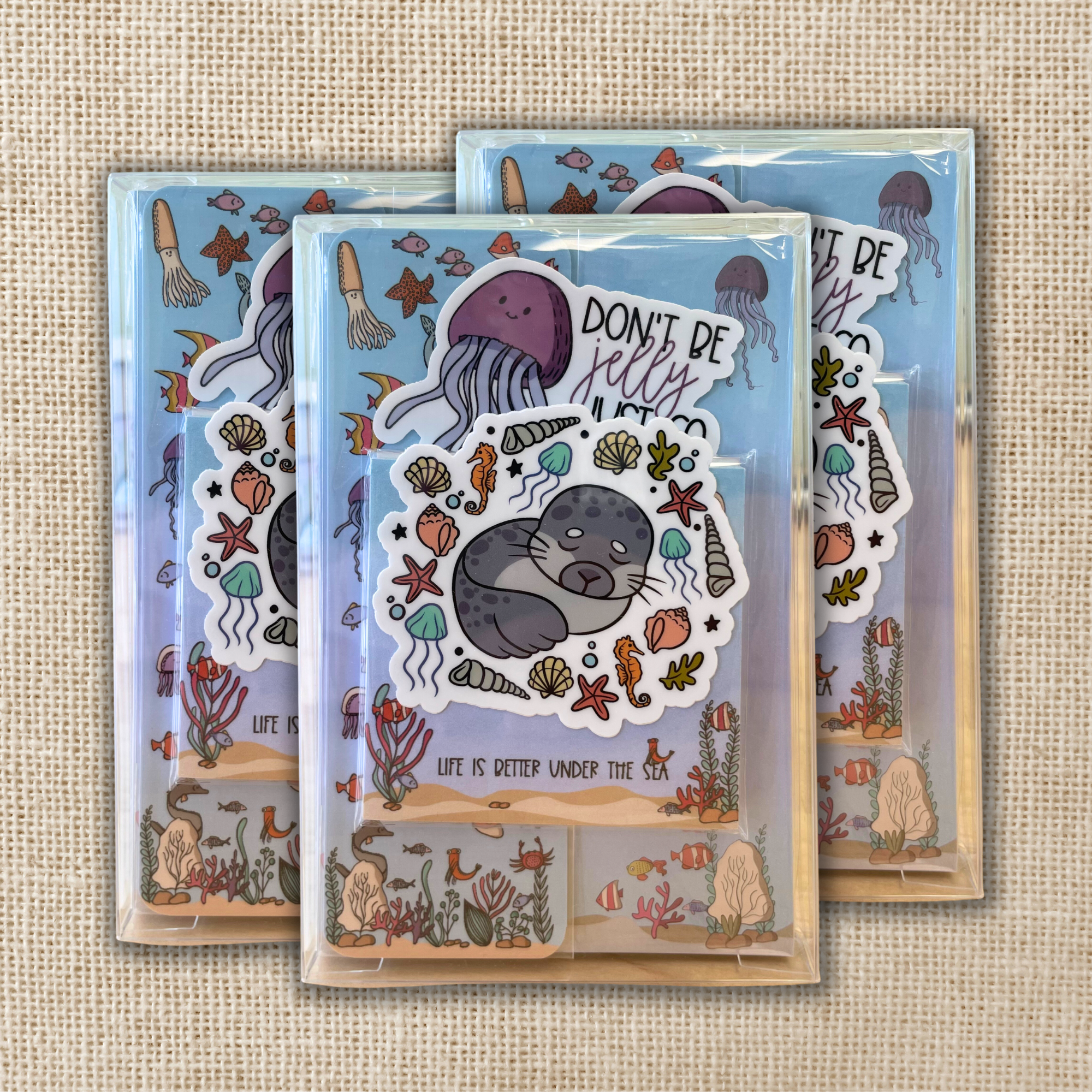 Kingdom of Threads - Wholesale Stationery/notecard set - Under the Sea Boxed Stationery Gift Set2