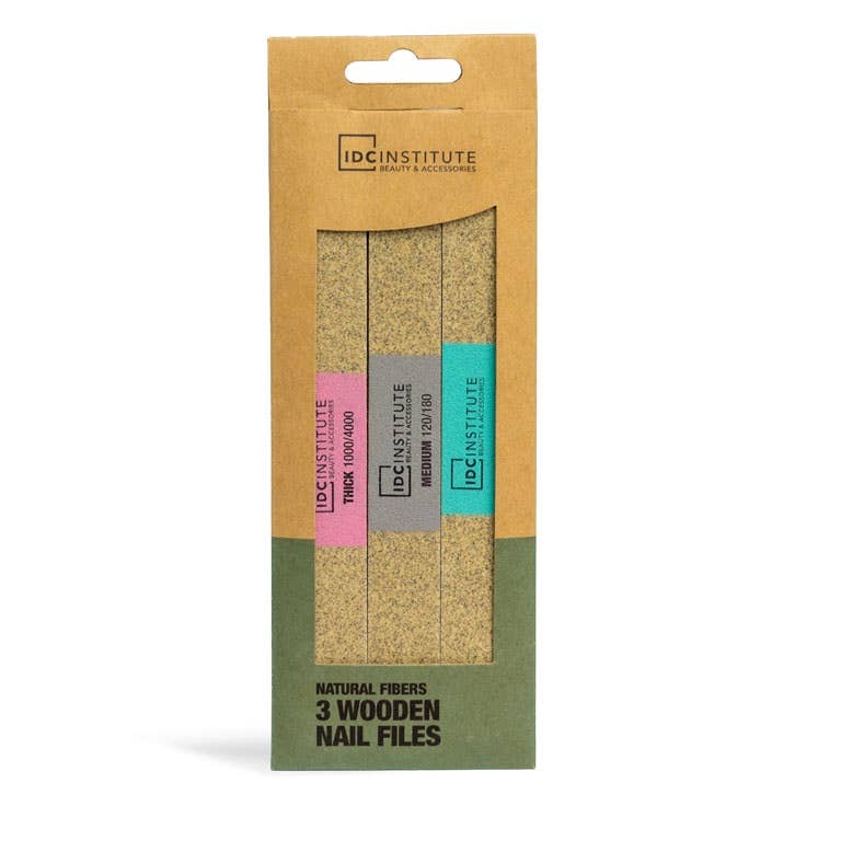 Aquarius Cosmetic SLU - Wholesale Toothbrush - IDC INSTITUTE NATURAL FIBERS NAIL FILES SET 3PCS5