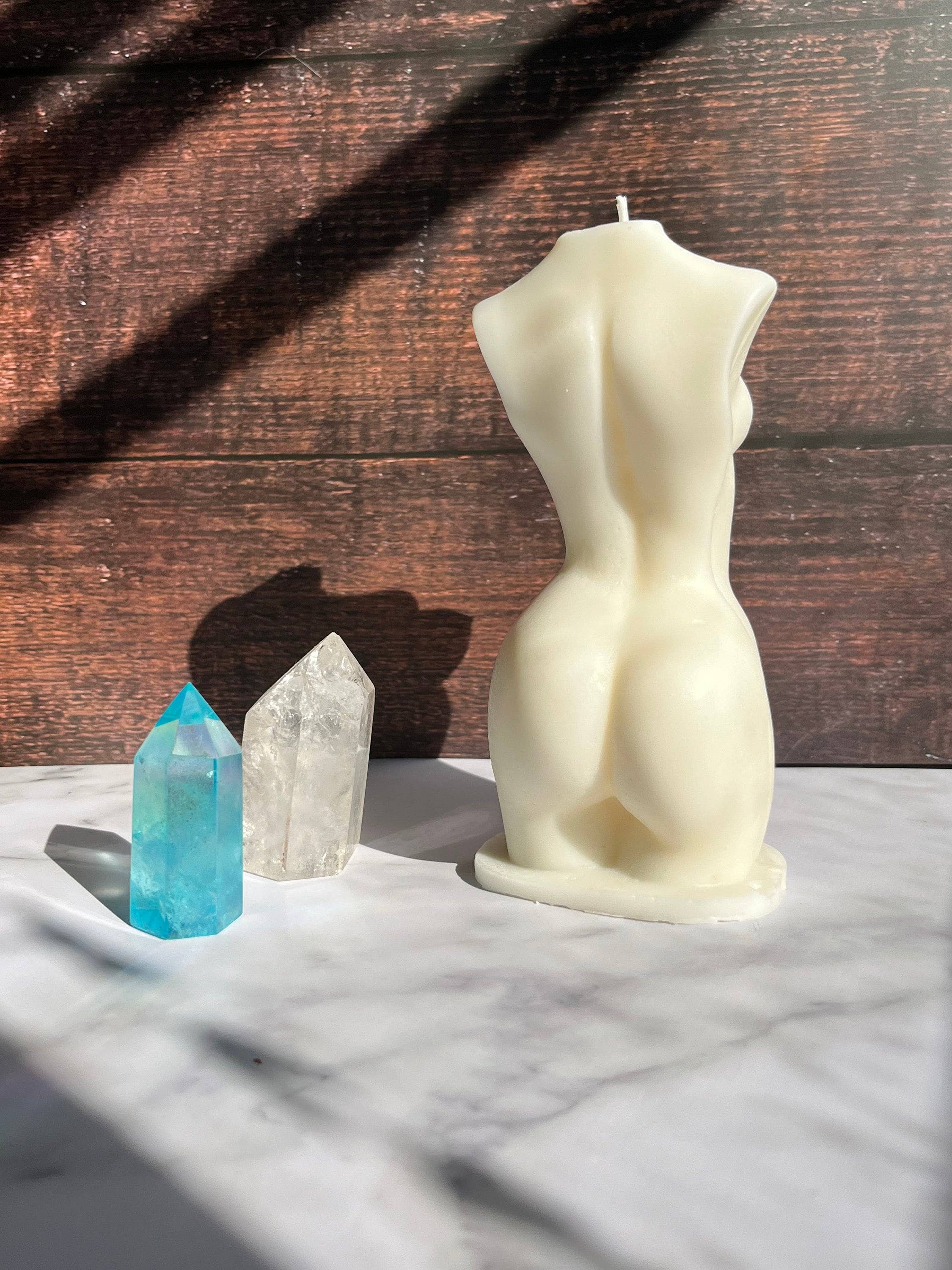 Beauty and the Moon - Wholesale Novelty Candle - Large 6 Inch Goddess Candle | Naked Female Body Candle6