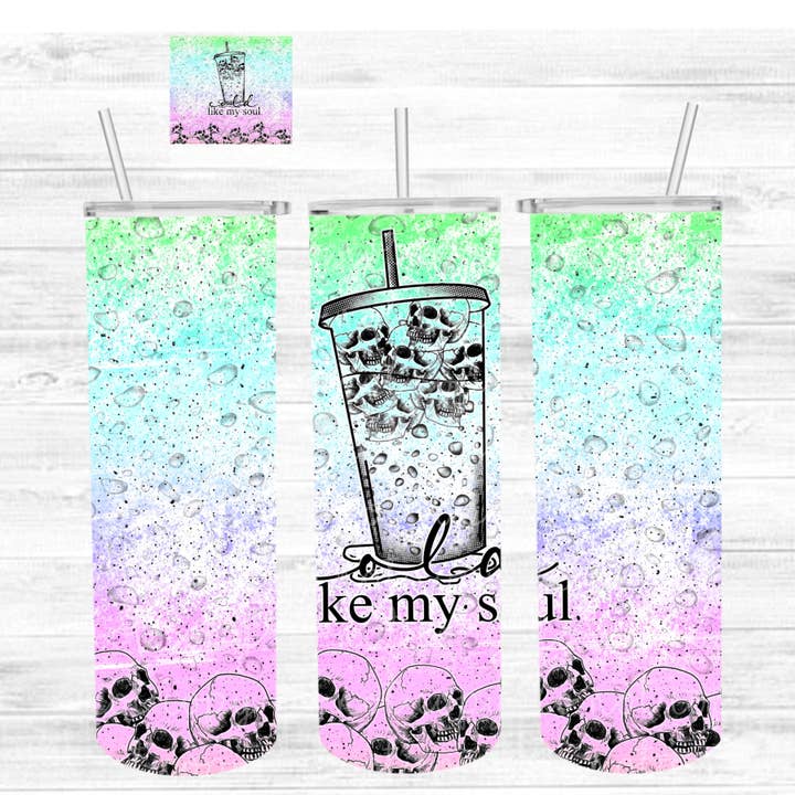 Cold Like My Soul Glitter Tumbler for wholesale by That Shirt Shack