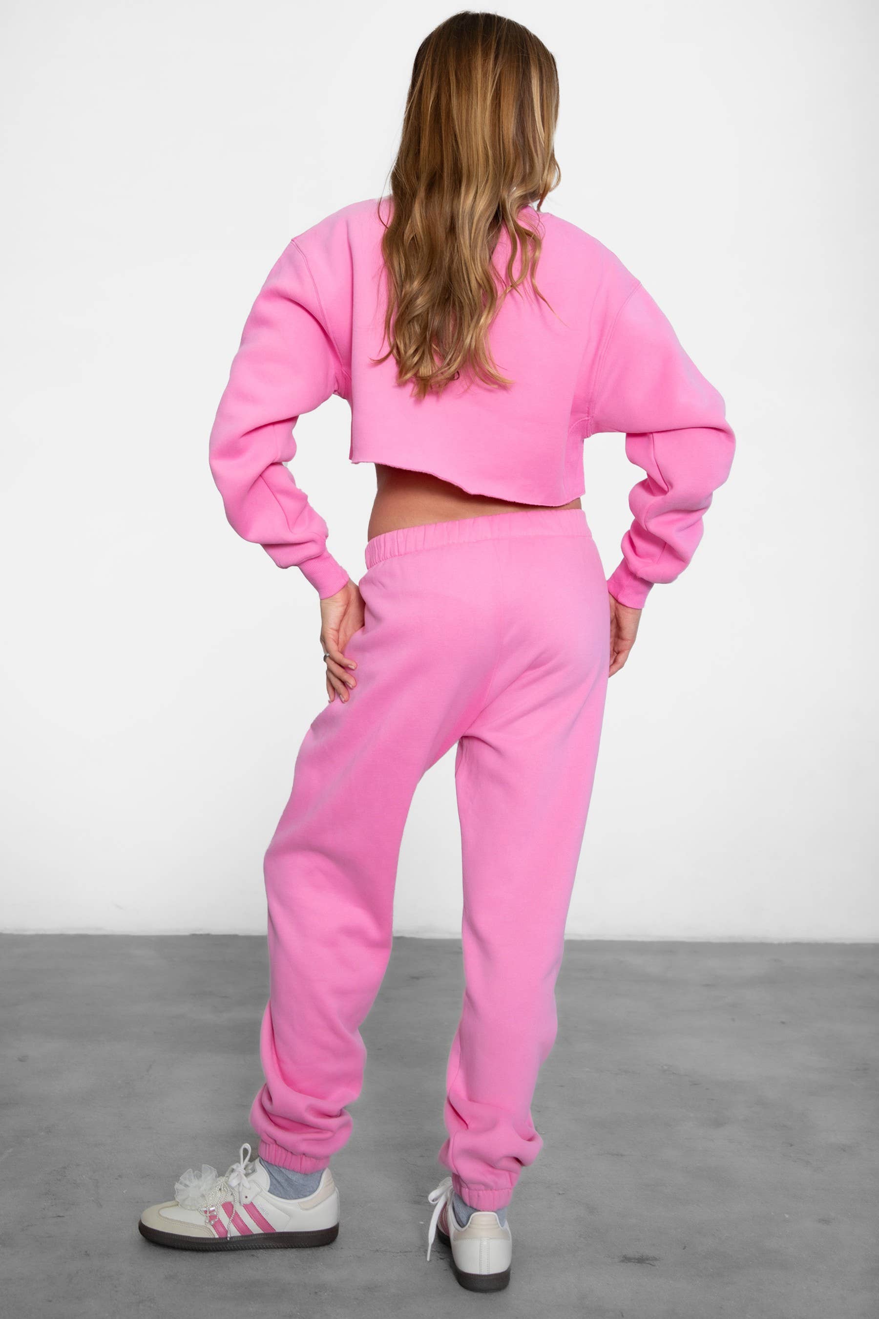 TICTOC - Vente Pantalon d'intérieur/de jogging – femme - DOVE Pantalon de jogging en polaire peluche à taille haute avec poches5