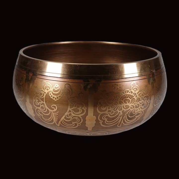 Tenzing Collections - Wholesale Meditation Supplies - large Tibetan singing bowl with amazing sounds14