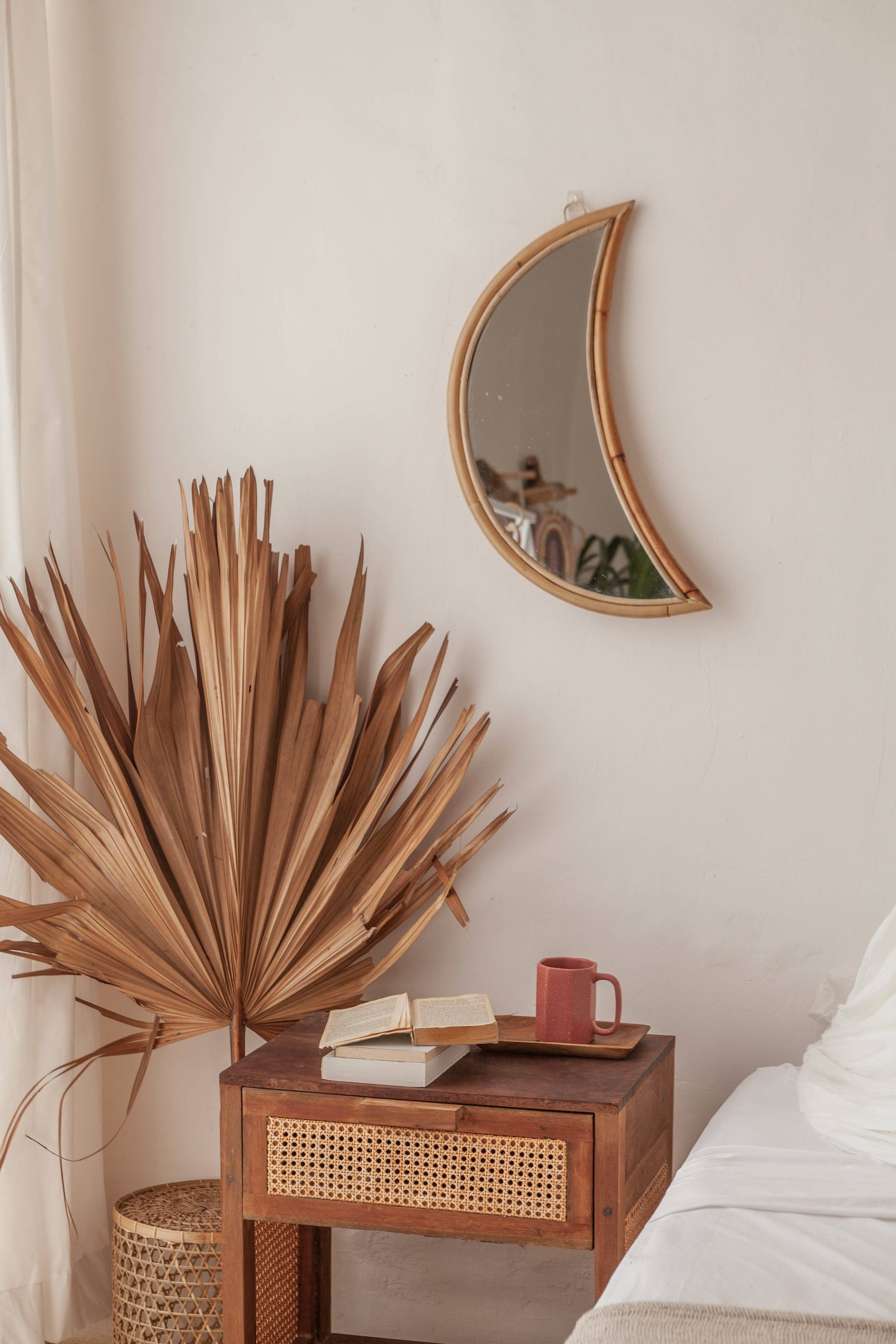 Village Thrive – wholesale Wall mirror – Luna Rattan Mirror2