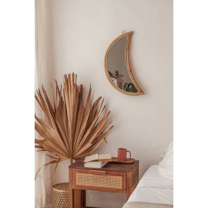 Village Thrive – wholesale Wall mirror – Luna Rattan Mirror2