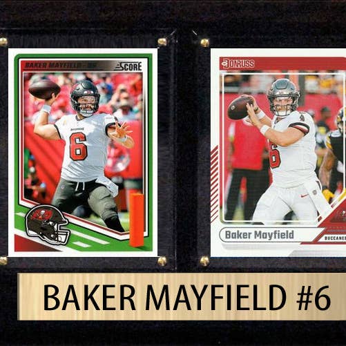 Baker Mayfield Donruss 2025 2-Card Plaque Buccaneers for wholesale by C And I Collectables