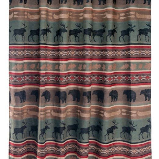 Backwoods Shower Curtain for wholesale by Carstens, Inc.