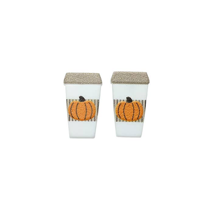 Sparkle Being - Wholesale Stud/Post Earrings - Pumpkin Latte Stud Earrings1