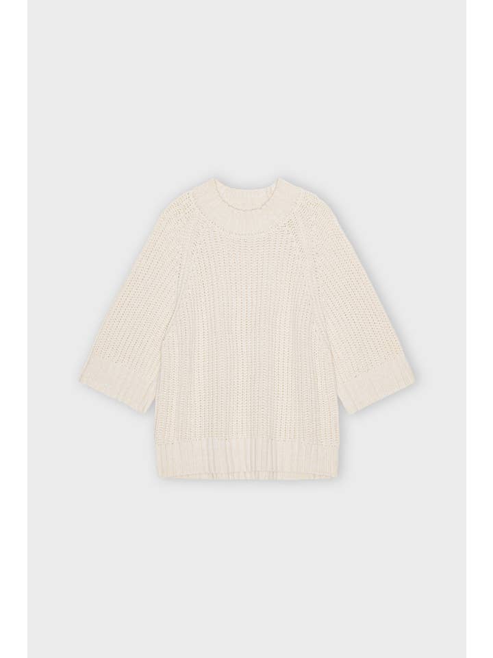change rib knit - ecru melange for wholesale on Faire