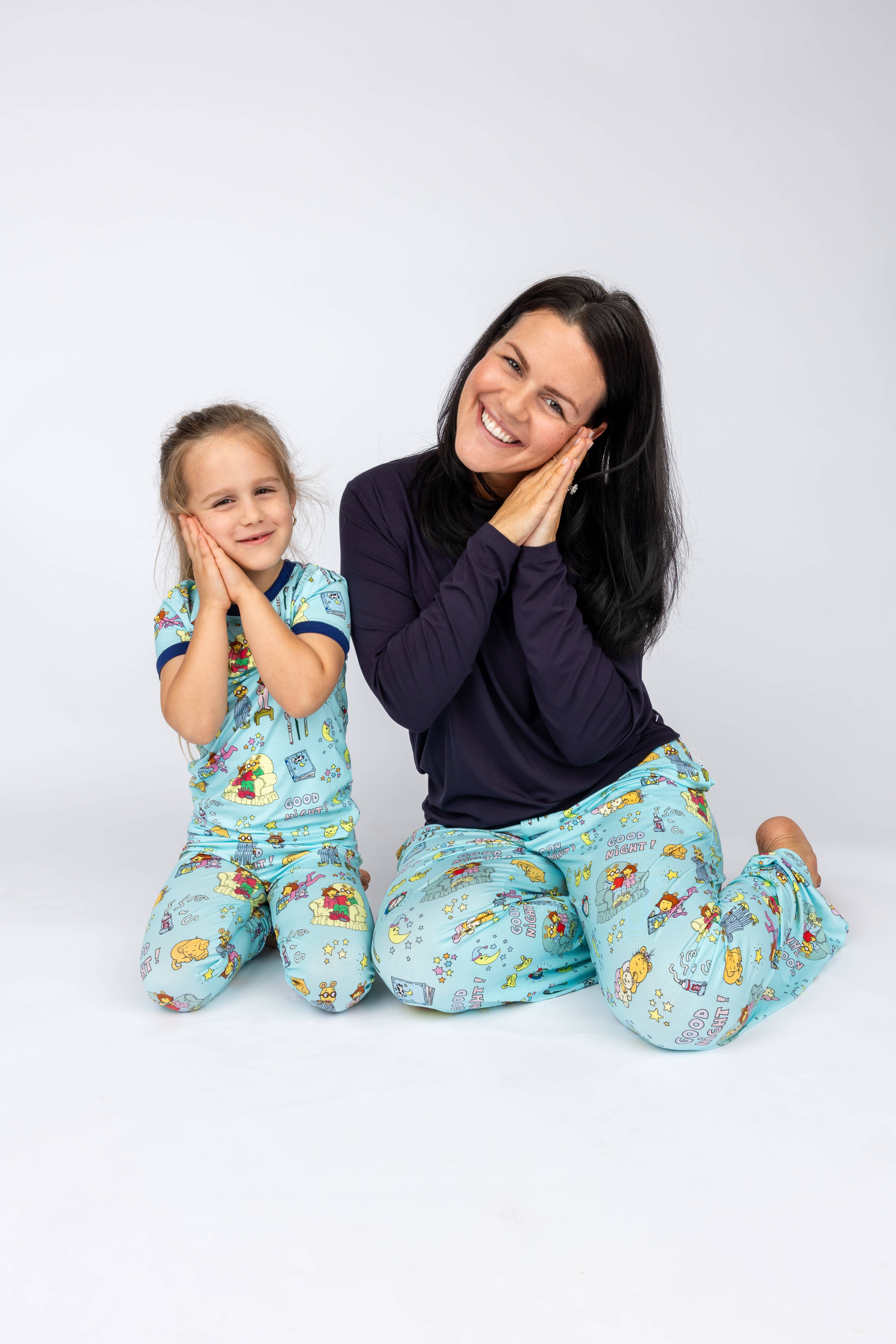 Blue Multi Good Night Arthur™ Bamboo Relaxed Lounge Pajama Pants for wholesale on Faire3