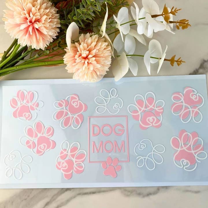 Mamá de Perro | Envoltura UV DTF de 40 oz para venta al por mayor de HKS Custom Designs