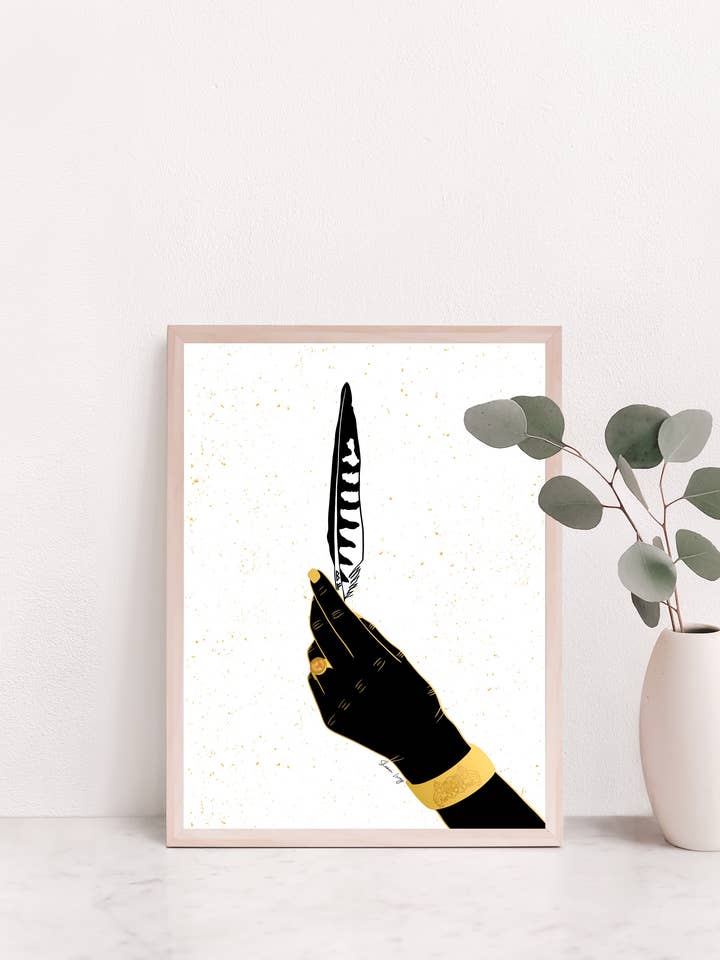 Freya Giclee kunstdruk, godin van de liefde en magie voor wholesale door Sheena lange Illustrations