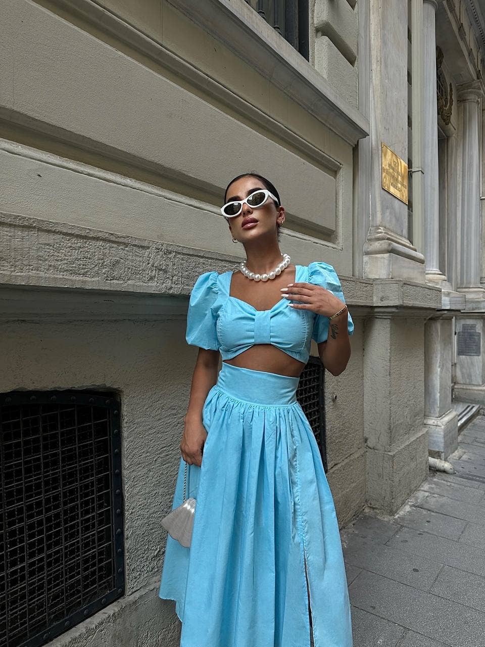 Standpoint Top - Venta al por mayor Conjuntos de top y falda - Mujer - Conjunto elegante Amelia de dos piezas – 10015