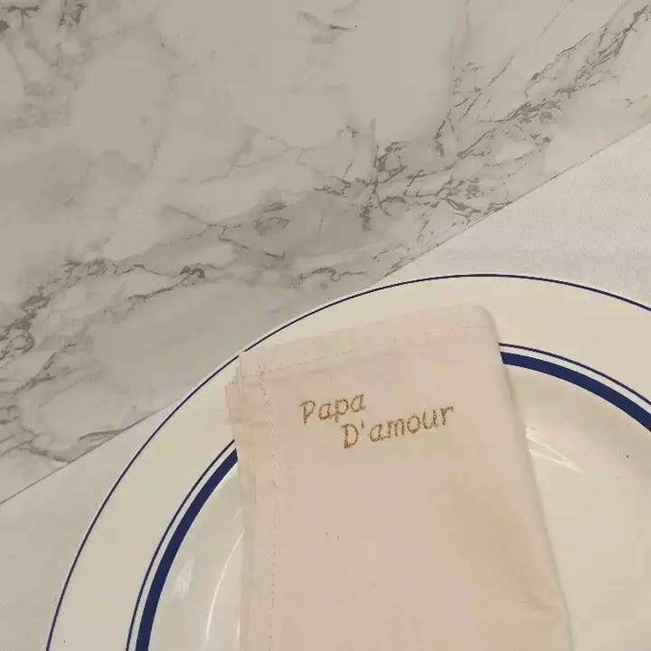 Marie-Ficelle - Wholesale Dinner & Cloth Napkin - Ecru cotton napkin9