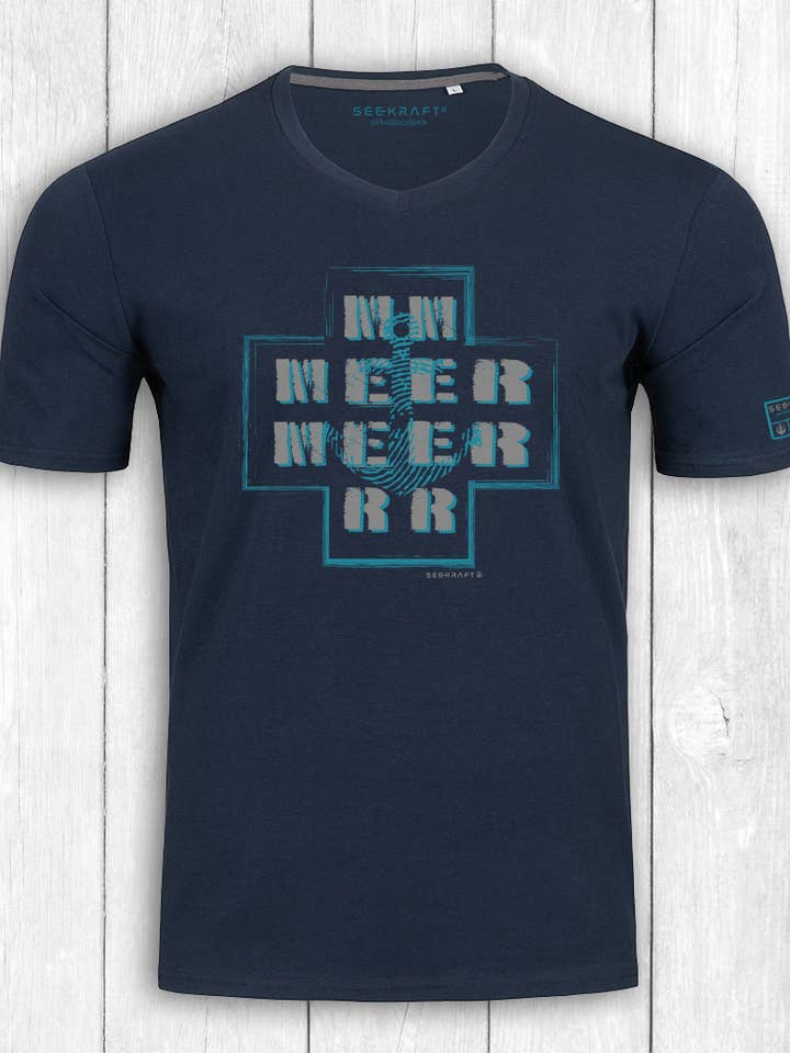 Nick “SEA” shirt — NAVY for wholesale by SEEKRAFT