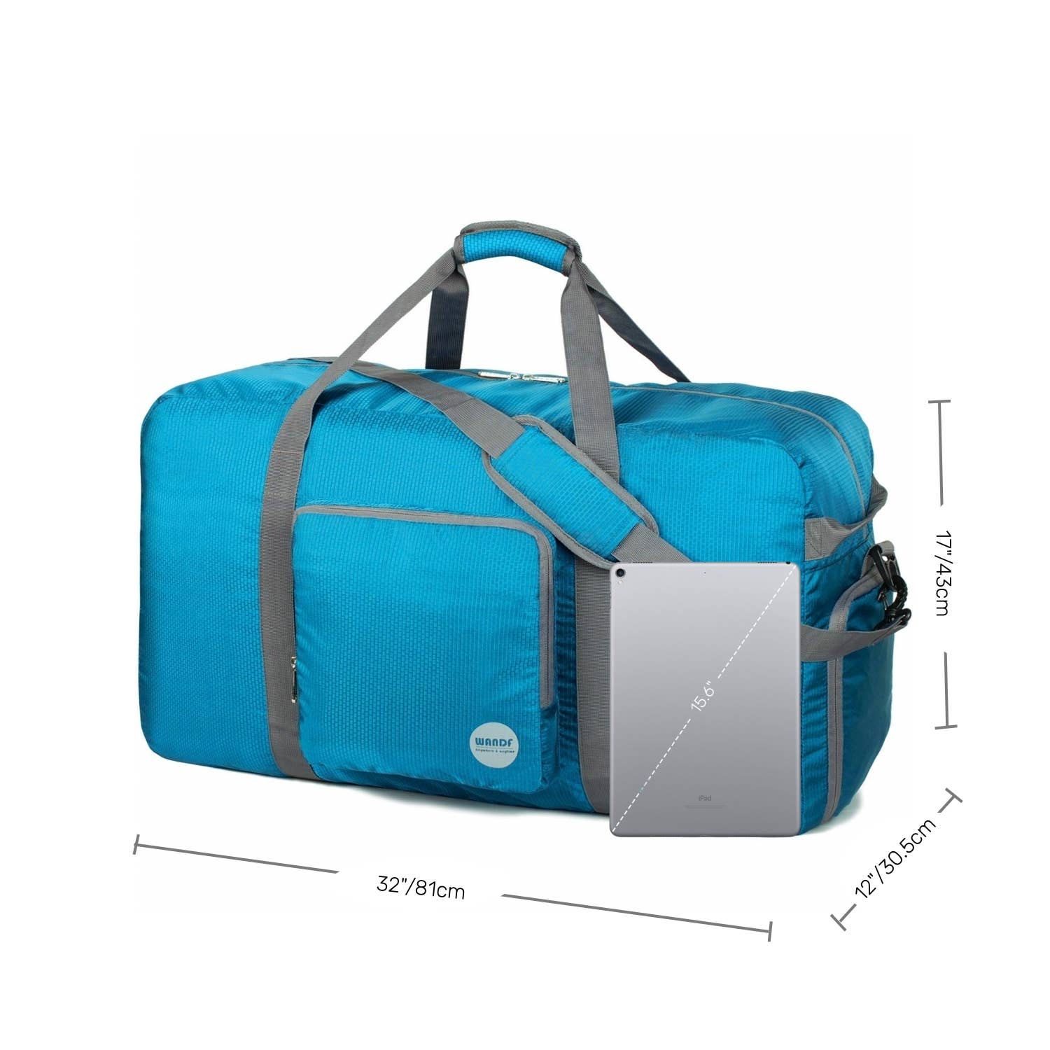 wandf – Saco de viagem - Unissexo por atacado – Mala de viagem Mala Multifuncional de Armazenamento Azul28