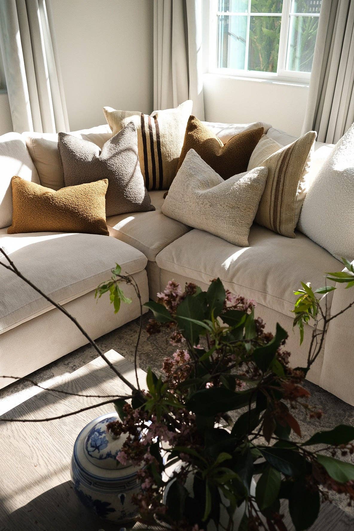 Twenty Third by Deanne - Wholesale Throw Pillow Cover - Boucle Pillow: Mud2