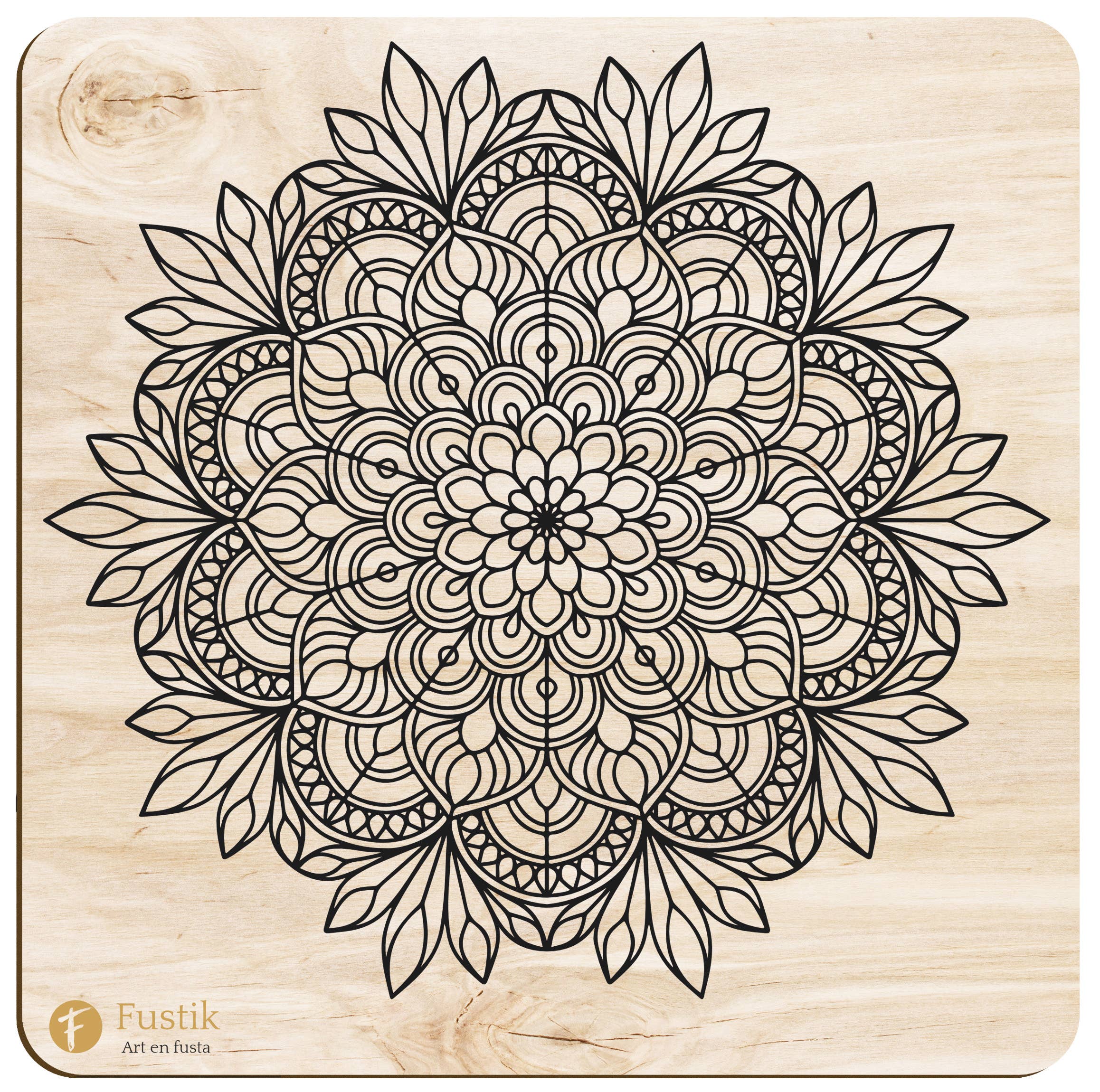 Fustik – Engroshandel Malebog - Voksen – Træmandalas: Blomstrende Sjæl3