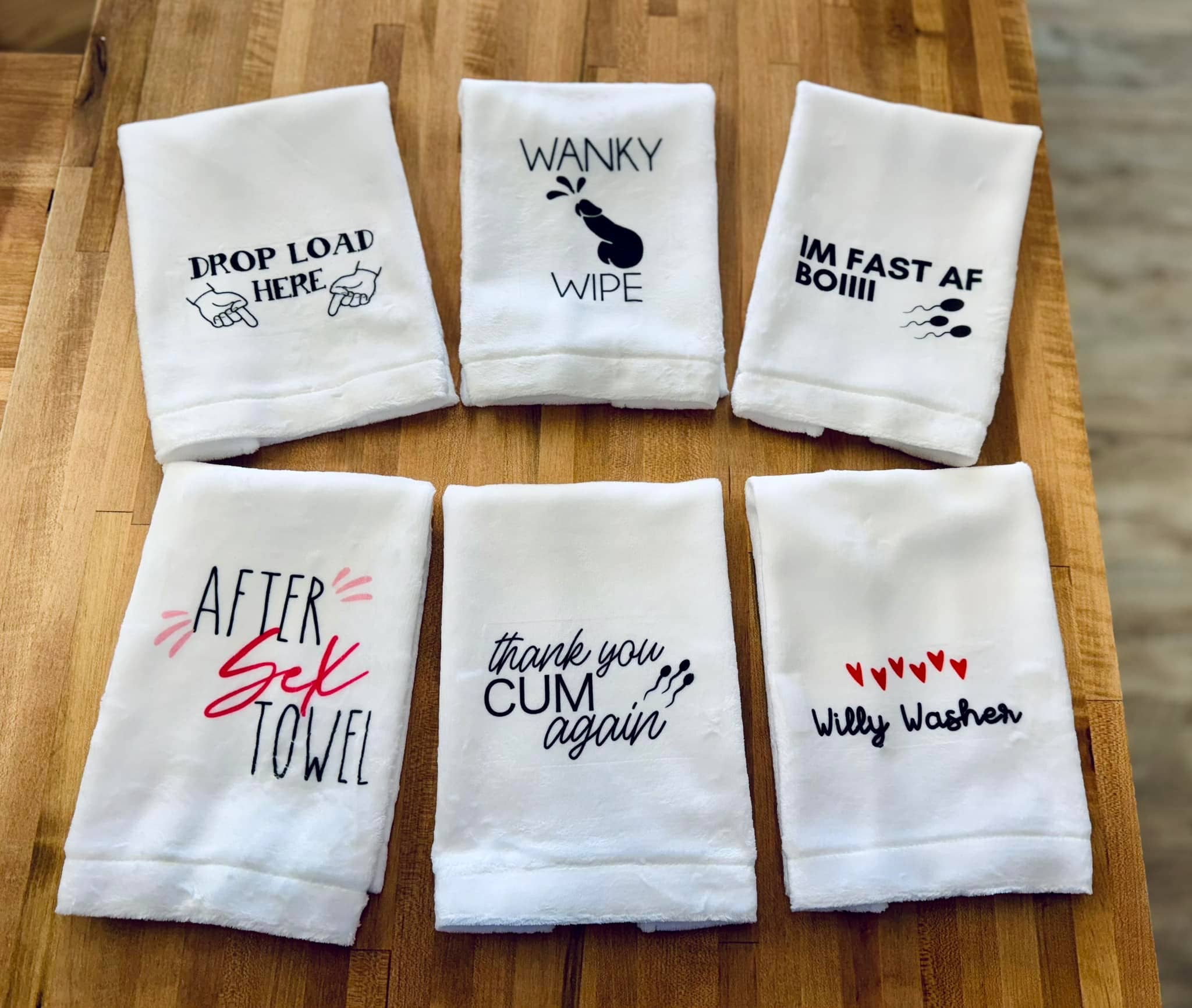 The Tiny Closet - Vendita all'ingrosso Asciugamani per le mani - Asciugamano sexy - asciugamano spiritoso - straccio personale - After Dark - regalo scherzoso1