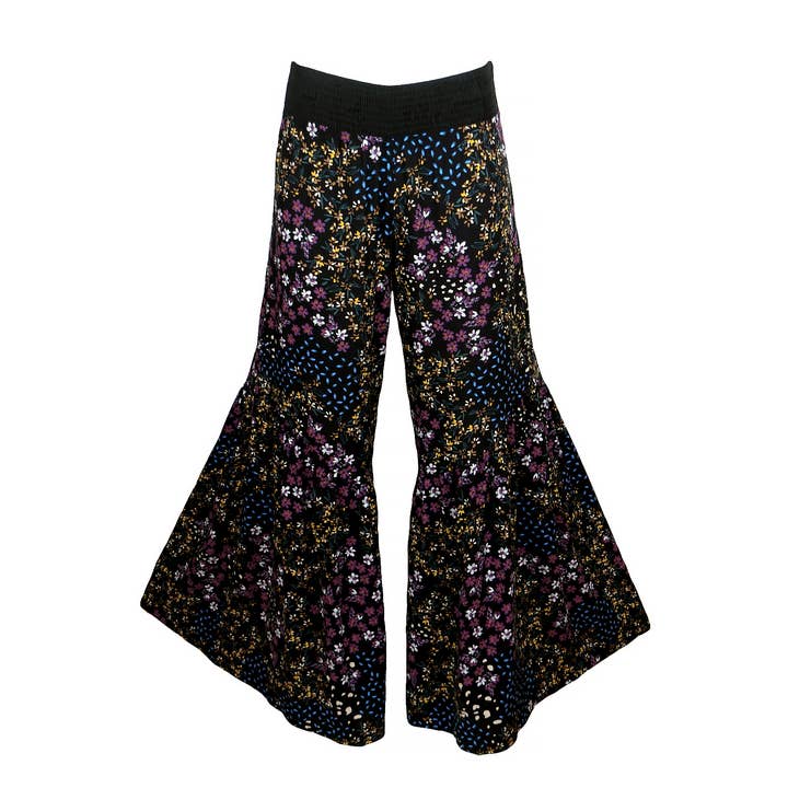 Floral Scatter Wide-Leg Pants for wholesale by Lalipop Design
