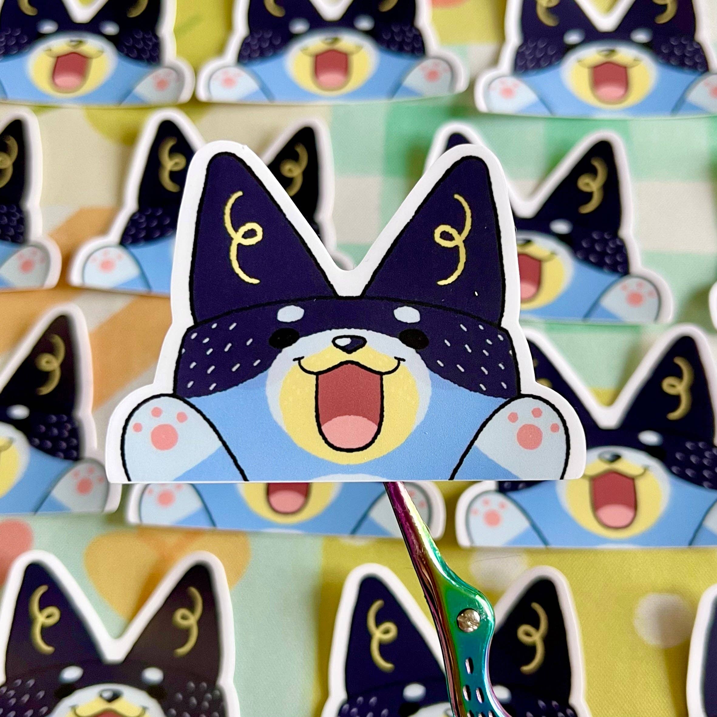 Cool Art Corner - Wholesale Sticker - Heeler Peeker Stickers2